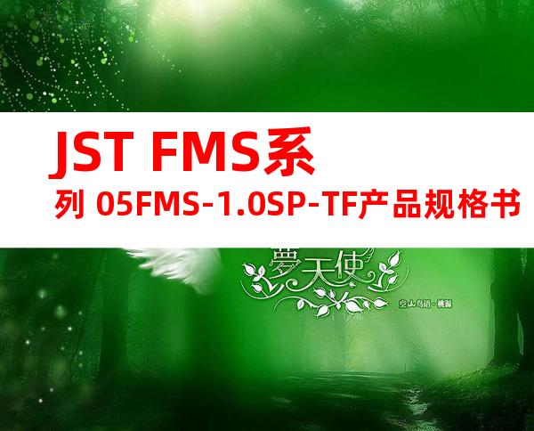JST FMS系列 05FMS-1.0SP-TF产品规格书